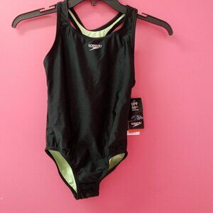 Speedo Solid Racerback One Piece Girl's Swimsuits - Set of 2 Swimsuits